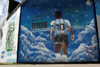 A Tribute To The Football Legend  Maradona,  Diego Maradona,  gallery,  pictures,  Maradona pictures,  sports, sports gallery,  football,  sports pictures,  murals of Maradona,  football legend,  Argentina,  Argentina football