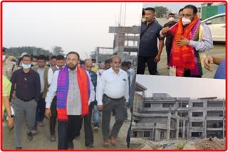 Health Minister Keshab Mahanta visits construction site of Kokrajhar Medical College and Hospital