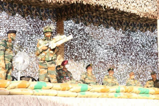 Indian Army Chief Gen MM Naravane in Jaisalmer