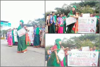 Farmer women protest in Belagavi