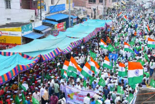 Amaravati farmers Maha Padayatra