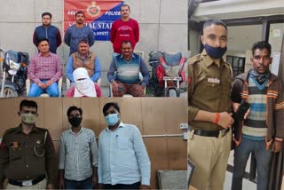 पुलिस की गिरफ्त में आरोपी