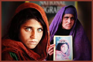 famous green eyed Afghan Girl Sharbat Gula arrived in Italy after evacuation