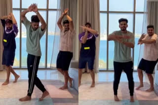 Rohit Sharma dance video, Rohit Sharma Shreyas Iyer dance, రోహిత్ శర్మ డ్యాన్స్ వీడియో, రోహిత్ శ్రేయస్ డ్యాన్స్ వీడియో