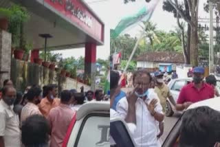 CPM Congress clash at Parashala  party workers clash at Parashala Grama Panchayat office  പാറശാലയിൽ സിപിഎം കോൺഗ്രസ് സംഘർഷം  പാറശാല ഗ്രാമപഞ്ചായത്തിൽ പാർട്ടി പ്രവർത്തകർ ഏറ്റുമുട്ടി