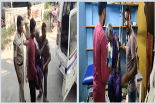 Dachepalli Police saved an old lady