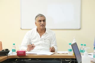 Minister Harish Rao Review with Health Department officials about coroana New variants and third wave