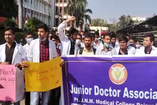 Resident doctors on strike