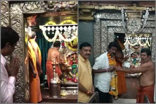 Jarkiholi brothers went to temple