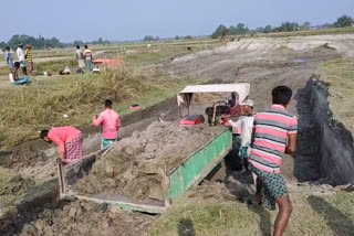 Illegal sand mining in kalgasia : forest department remained silent