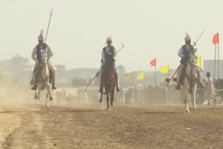 tent pegging competition in islamabad of pakistan