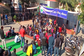 Work stalled due to student agitation in HNB Garhwal University