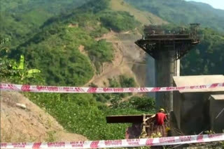 World's tallest railway bridge pier being built in Manipur