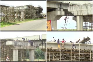 Is Workers forgetting their safety in  fly-over work at Karwar