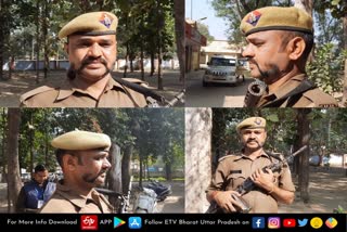 अपनी मूंछों के लिए प्रसिद्ध है यूपी पुलिस का जवान