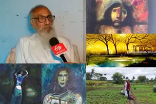 paris mohan kumar painting  paris mohan kumar turns to organic farming  പാരിസ് മോഹൻ കുമാർ ചിത്രകല  പാരിസ് മോഹൻ കുമാർ ജൈവകൃഷി