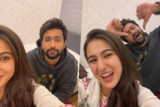 Sara Ali Khan Vicky Kaushal Knock Knock video