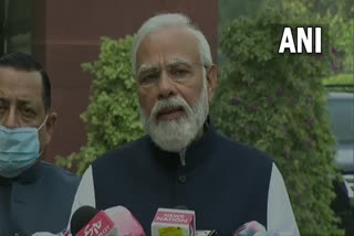 Parliament's winter session  PM Modi response before Lok Sabha session  Cryptocurrency and Regulation of Official Digital Currency Bill  The Farm Laws Repeal Bill, 2021  Narendra Modi on Parliament's winter session  പാർലമെന്‍റ് ശൈത്യകാല സമ്മേളനം  പാർലമെന്‍റ് ശീതകാല സമ്മേളനം  പാർലമെന്‍റിൽ ഉത്തരം നൽകാമെന്ന് നരേന്ദ്രമോദി  കാർഷിക നിയമം പിൻവലിക്കാനുള്ള ബിൽ  ക്രിപ്‌റ്റോകറൻസി ആന്‍റ് റെഗുലേഷൻ ഒഫീഷ്യൽ ഡിജിറ്റൽ കറൻസി ബിൽ  ക്രിയാത്മക ചർച്ച വേണമെന്ന് പ്രധാനമന്ത്രി