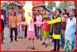 effigy-burnt-of-pradeep-dutta-roy-at-cachar