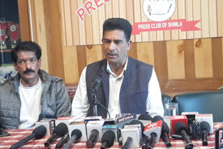 Press conference of Nalagarh MLA Lakhwinder in Shimla