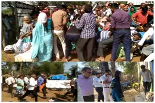 Stampede at paddy procurement center in Balod