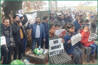 محکمہ بجلی میں کام کر رہے عارضی ملازمین کا احتجاج
