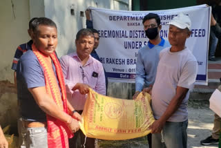 Fish food distributed in Mushalpur