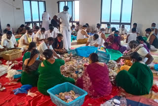 Yadadri temple hundi counting