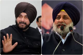 sihdu and sukhbir badal (file photo)