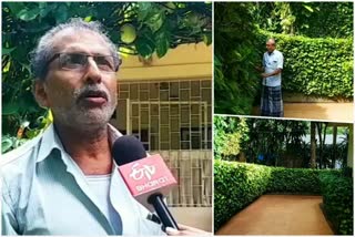 Green wall of E C MOIDEEN KOYA  kozhikode todays news  Elathur todays news  കോഴിക്കോട് ഇന്നത്തെ വാര്‍ത്ത  കേരളം ഇന്നത്ത വാര്‍ത്ത  ഇ.സി മൊയ്‌തീന്‍ കോയ എലത്തൂര്‍ ഹരിത മതില്‍