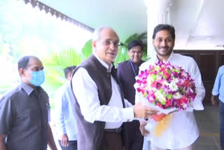 NITI Aayog Vice Chairman Rajiv kumar meets CM Jagan