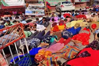 Unemployed Youth of Rajasthan protests