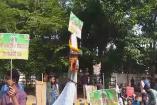 Protest in Bhubaneswar