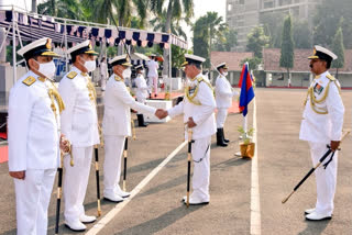 Vice Admiral Biswajit Dasgupta takes over as the Flag Officer Commanding in Chief of ENC