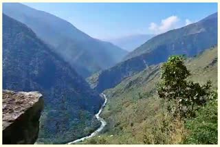 three cornered border of india from the nyamjang chu river