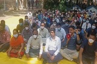 doctors protest at chennai stanley hospital