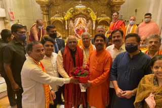 Gujarat CM Visit Siddhivinayak Temple