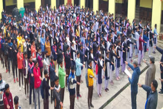 Tobacco control oath was administered to the students