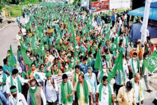 Amaravati farmers maha padayatra