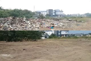 Garbage removed from stadium premises