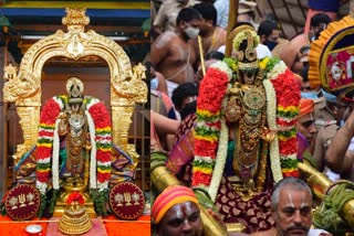 SRIRANGAM RANGANATHASWAMY TEMPLE PAGAL PATHU FESTIVAL STARTED,  ஸ்ரீரங்கம் பகல் பத்து விழா, ஸ்ரீரங்கம் வைகுண்ட ஏகாதேசி விழா 2021, Srirangam Vaikunda ekadasi festival 2021, SRIRANGAM RANGANATHASWAMY TEMPLE, ஸ்ரீரங்கம் கோயில் மார்கழி மாத விழா, Srirangam Sorgavasal opening ceremony 2021, ஸ்ரீரங்கம் கோயில் சொர்க்கவாசல் திறப்பு