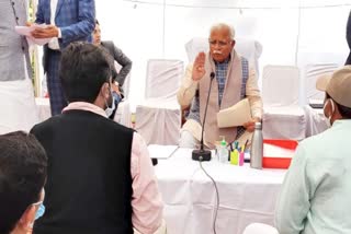 cm-manohar-lal-khattar-janta-darbar-in-karnal