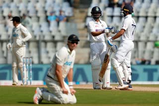 India vs New Zealand  India vs New Zealand 2ND TEST DAY 3  INDvsNZ test update  ഇന്ത്യ ന്യൂസിലൻഡ് ടെസ്റ്റ്  മൂന്നാം ദിനം ഇന്ത്യക്ക് മികച്ച സ്കോർ  അജാസ് പട്ടേലിന് രണ്ട് വിക്കറ്റ്