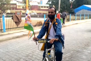 Mukesh Sen cycle journey