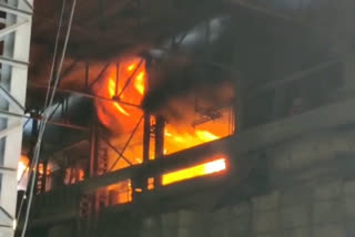 Fire accident in Nalgonda