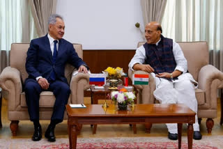 Rajnath Singh meets Russian counterpart Sergey Shoigu