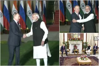 Modi receives Vladimir Putin