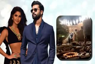 Strict restrictions in Vicky Kaushal Katrina Kaif wedding  Video leaked in wedding venue  Bollywood Entertainment news  Bollywood celebrity wedding