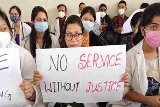 Doctor protest at JMCH