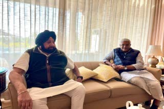Amarinder Singh meets BJP leader  Shekhawat amid talks of seat-sharing between the two parties